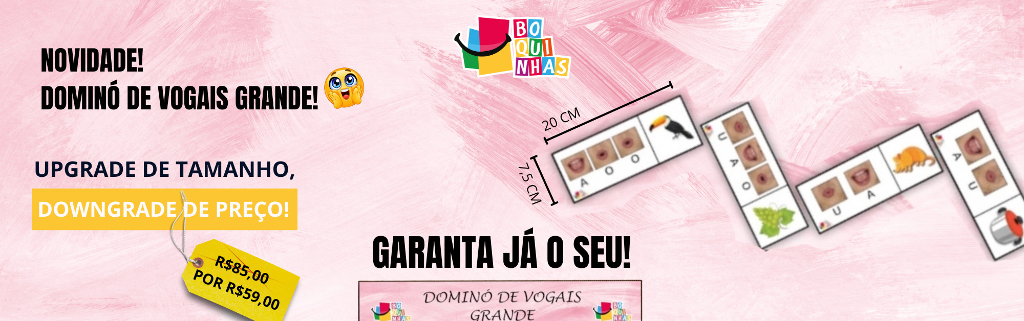 Dominó de Vogais Grande