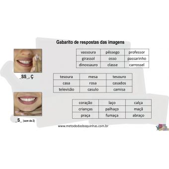 Bingo de SS - S - Ç (entre vogais, S som de Z) - Fixação ortográfica CFA - MDB