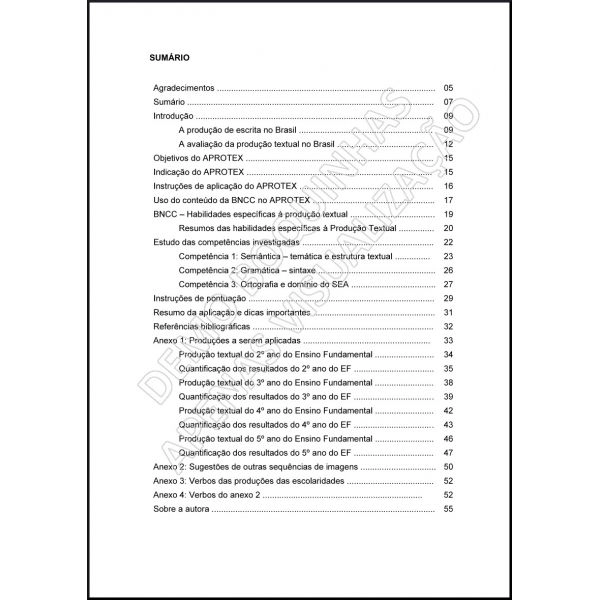 APROTEX: AVALIAÇÃO DA PRODUÇÃO TEXTUAL - 2º  ao 5º ano do EF