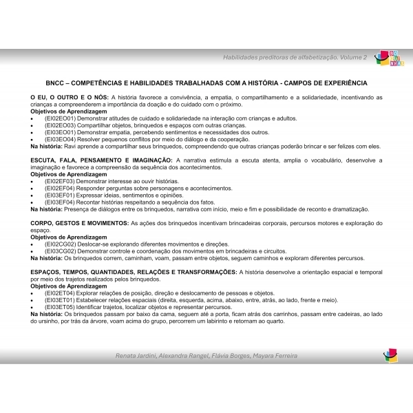Habilidades Preditoras da Alfabetização Boquinhas - Volume 2