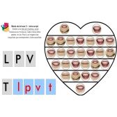POP-IT – Bingo Tipo de Letras L-P-V-T - Fixação dos 6 tipos de letras, imprensa, manuscrita e script (maiúsculas e minúsculas) - MDB