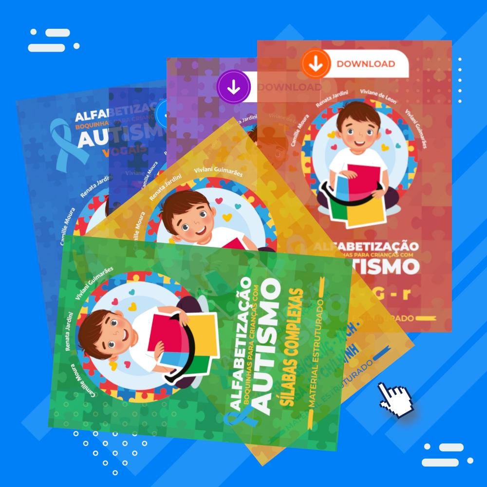 Kit 6 Volumes - Alfabetização Boquinhas para Crianças com Autismo - MDB
