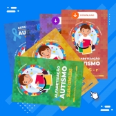 Kit 6 Volumes - Alfabetização Boquinhas para Crianças com Autismo - MDB