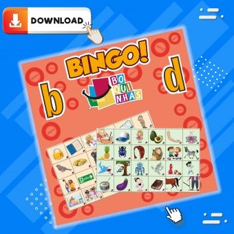 Bingo de b - d - Fixação ortográfica - MDB