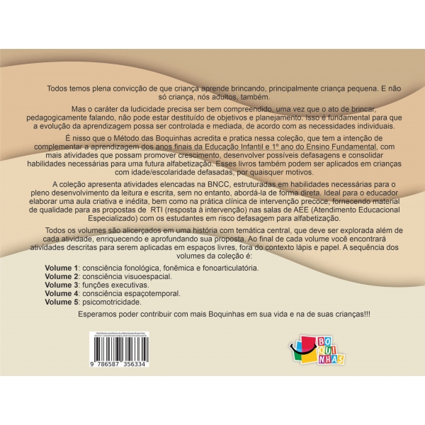 Habilidades Preditoras da Alfabetização Boquinhas - Volume 1