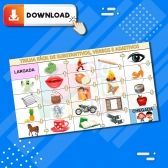 Jogo Trilha Fácil (download) de substantivos, verbos e adjetivos- MDB