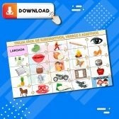 Jogo Trilha Fácil (download) de substantivos, verbos e adjetivos- MDB
