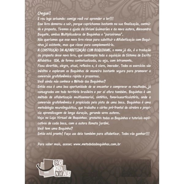 A Construção da Alfabetização com Boquinhas (Professor) - Digital -MDB