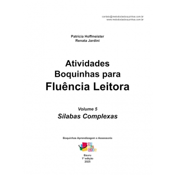 Fluência Leitora: Vol 5: Sílabas Complexas