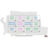 Bingo de SS - S - Ç (entre vogais, S som de Z) - Fixação ortográfica CFA - MDB